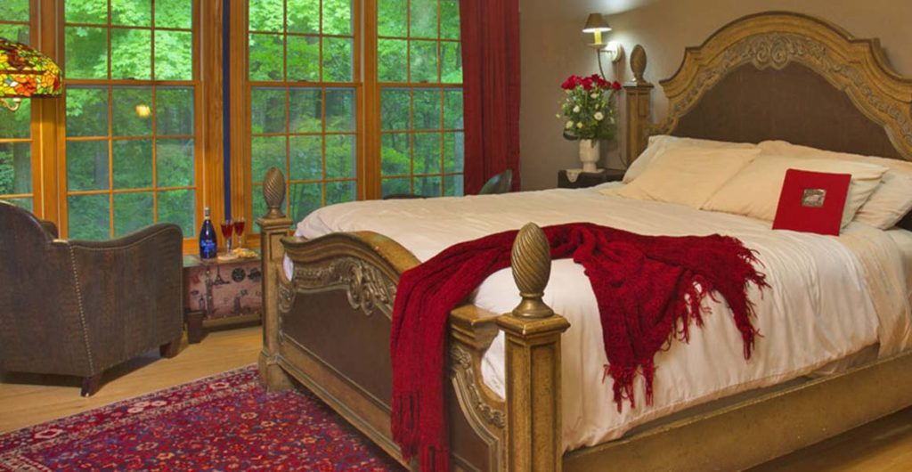 Discover One of the Best Places to Stay in Wisconsin 1 One of the beautiful guest rooms at Hidden Serenity Bed and Breakfast, one of the best places to stay in Wisconsin