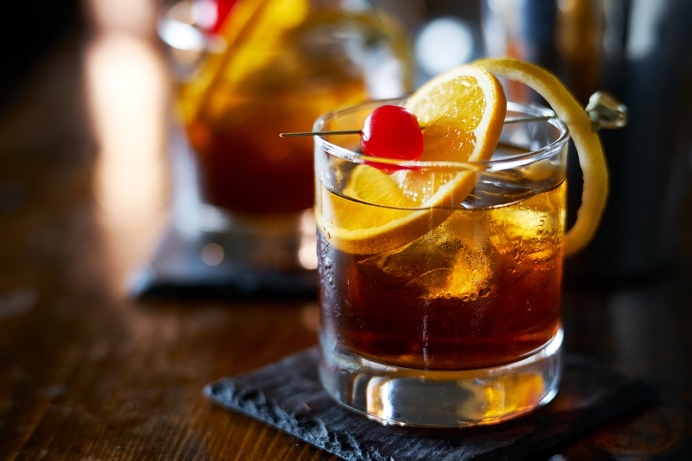 An old-fashioned cocktail - a staple of Wisconsin Supper Clubs