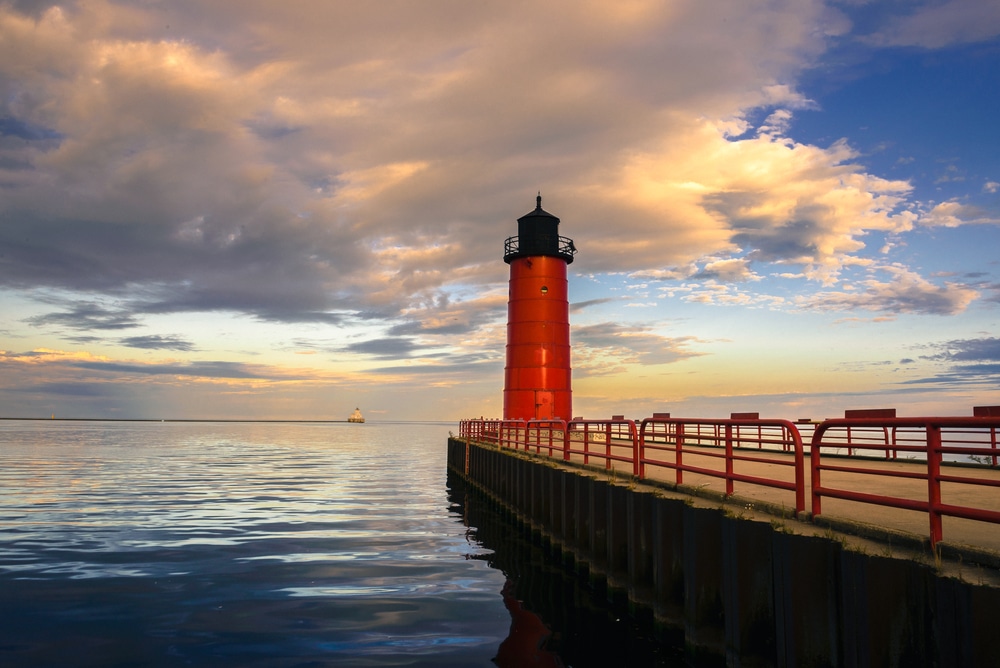 Lighthouse that you'll see near Milwaukee as you ride the Muskegon ferry