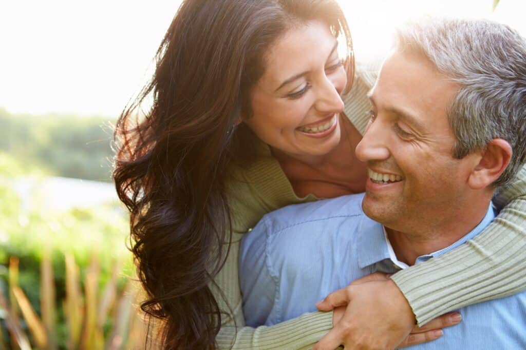 A couple enjoying one of the most romantic weekend getaways in Wisconsin.